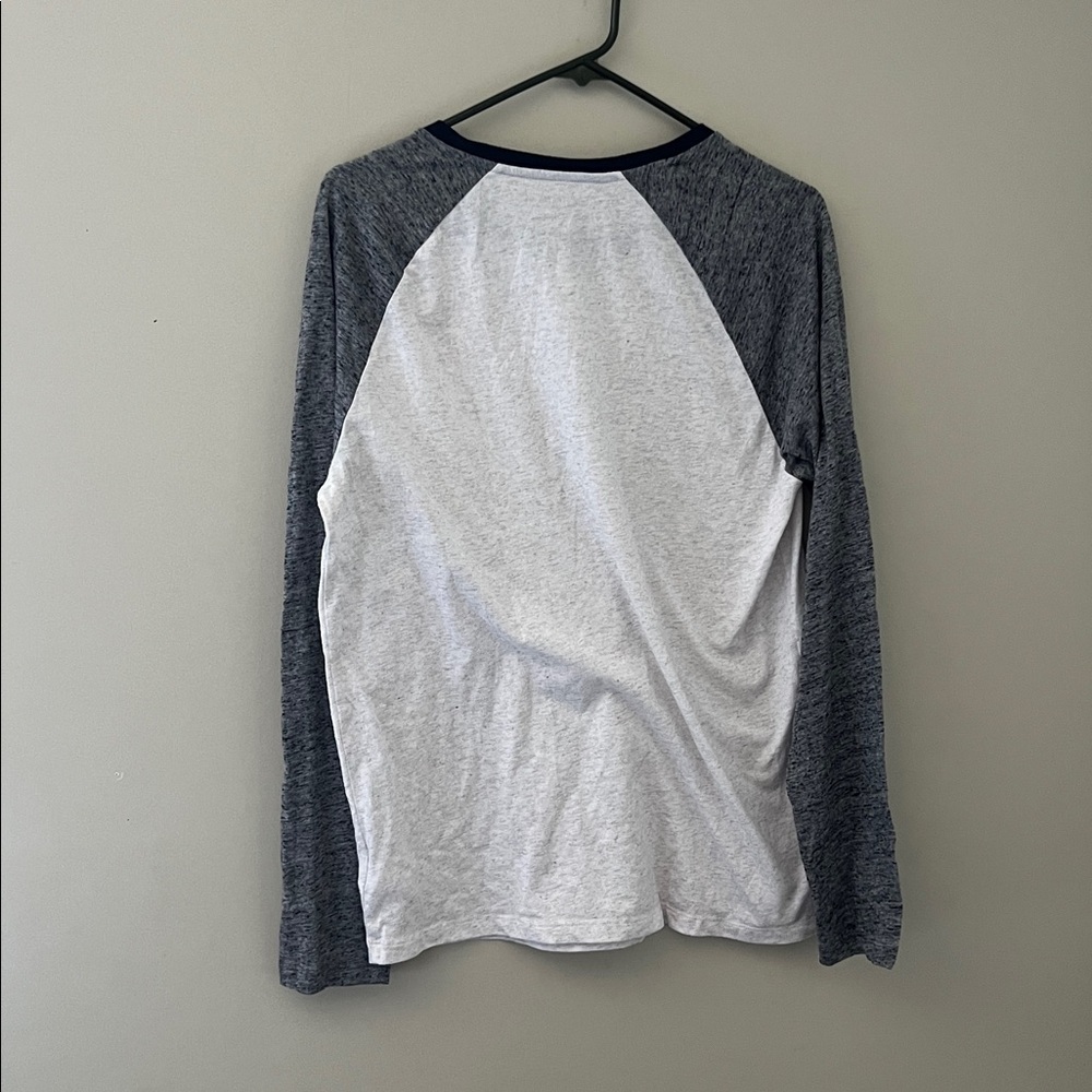 Old Navy Soft Washed Raglan Long Sleeve Tee Gray Medium - Picture 2 of 5